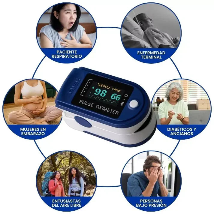 OXÍMETRO | Mide Glucosa, Oxígeno y Pulso + ENVÍO GRATIS