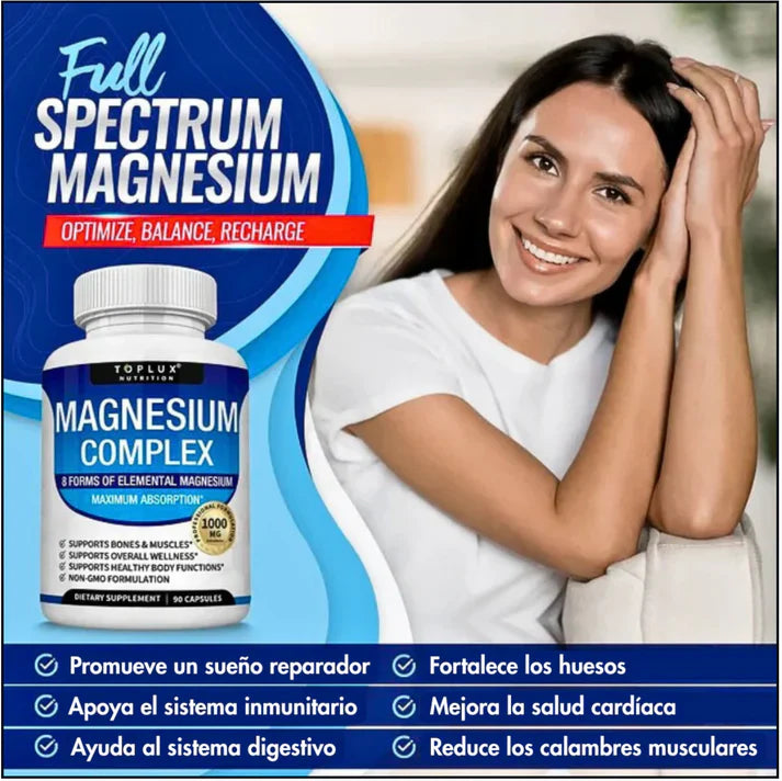 Magnesium Complex – 90 CÁPSULAS + ENVÍO GRATIS