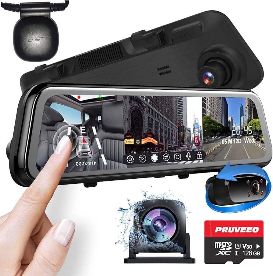 Espejo Retrovisor Dash Cam Full HD Dual |1080p + ENVÍO GRATIS