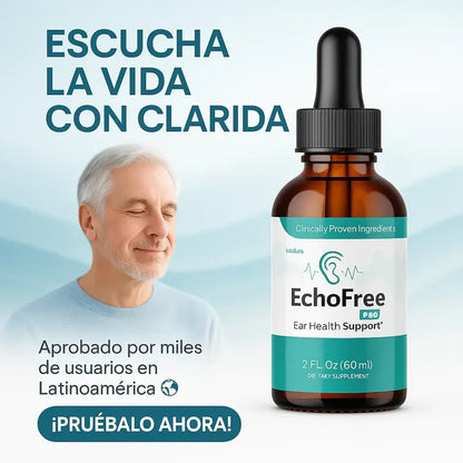 ECHOFREE™ | Limpia tus canales auditivos, repara y agudiza tu oído