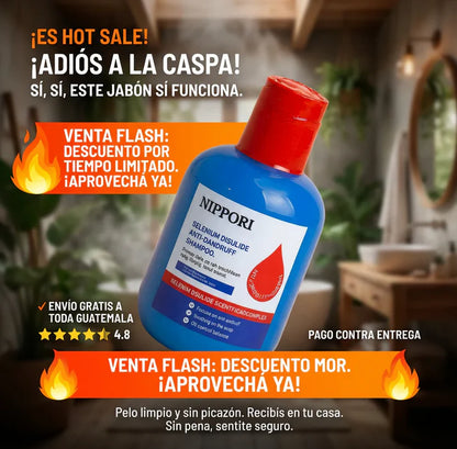 2X1 Champú Nippori Anticaspa - Hola Frescura + ENVÍO GRATIS