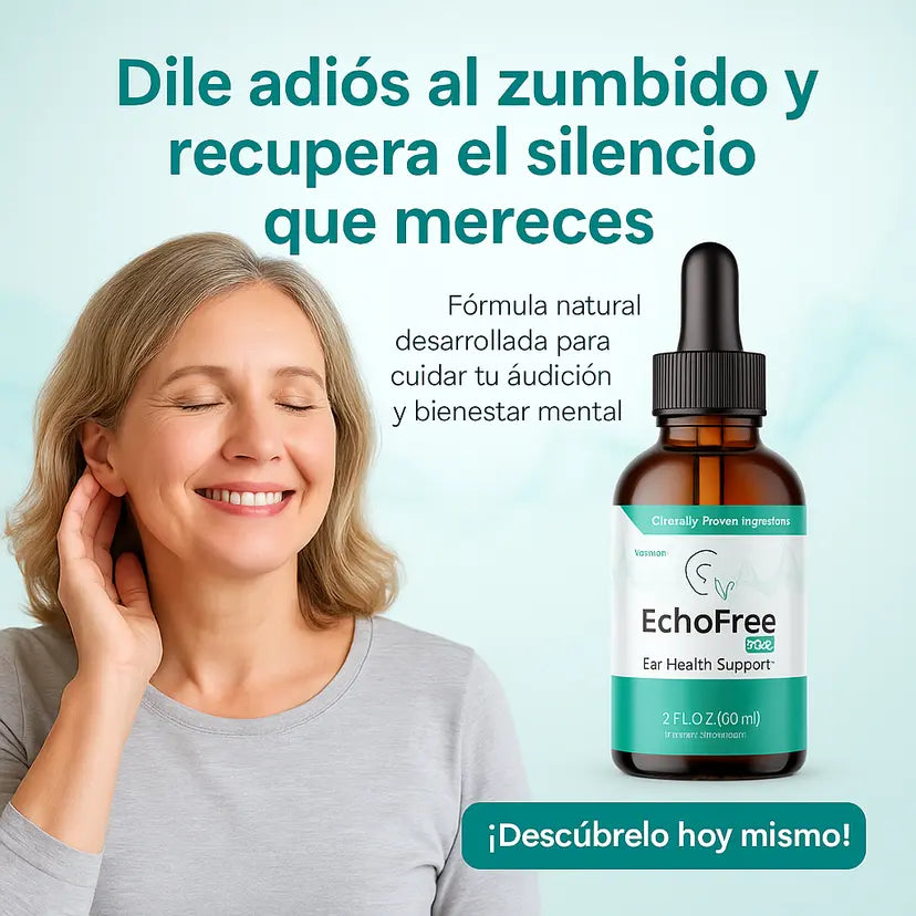 ECHOFREE™ | Limpia tus canales auditivos, repara y agudiza tu oído