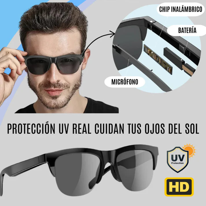 Gafas Inalámbricas con Audio , diseño deportivo y urbano