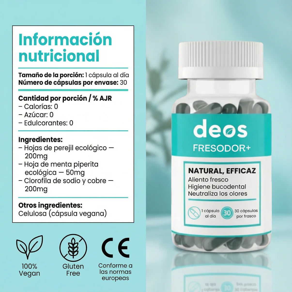 Deos™ – Suplemento Natural para Eliminar el Mal Olor Corporal