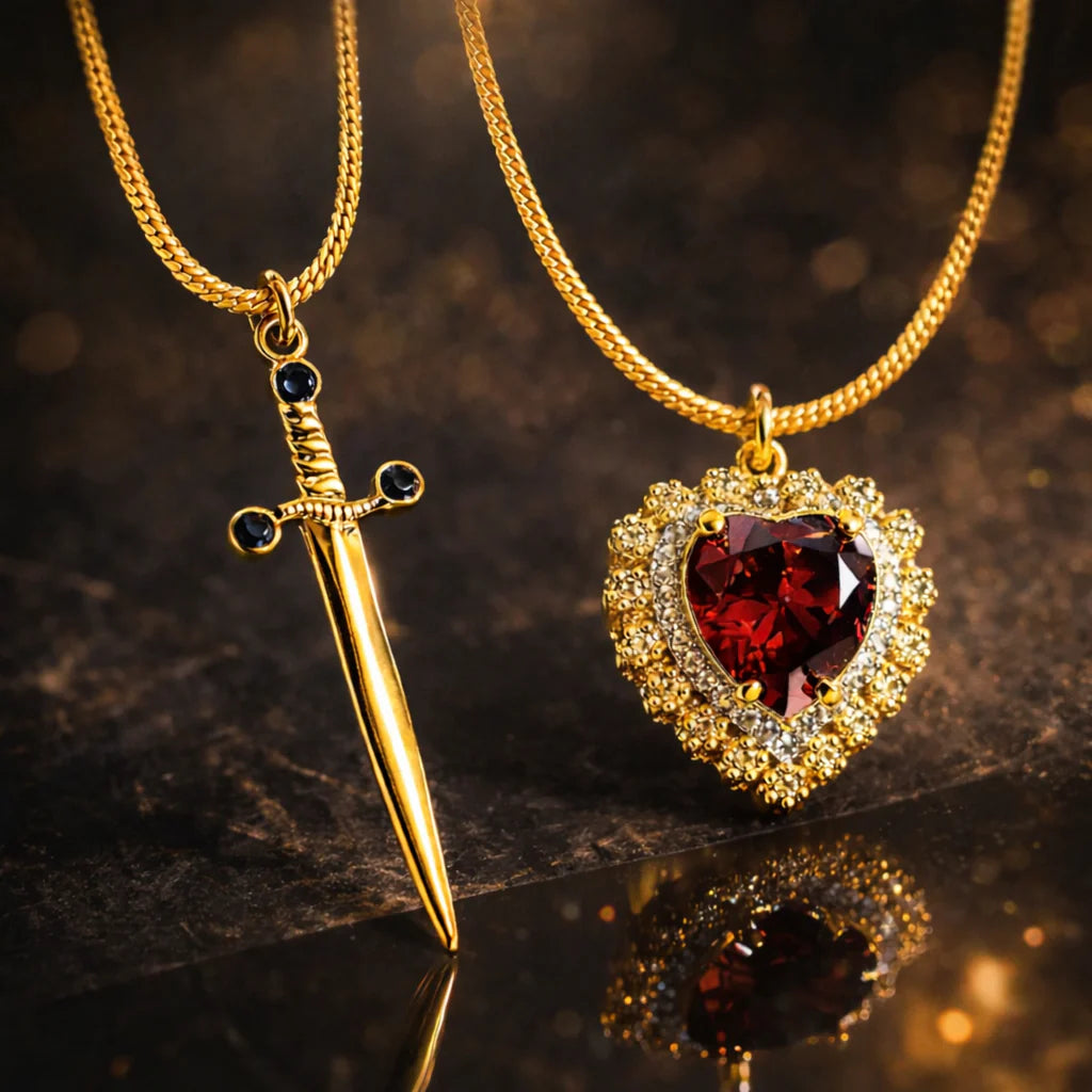 Collar Espada Corazón Pareja™ ❤️⚔️