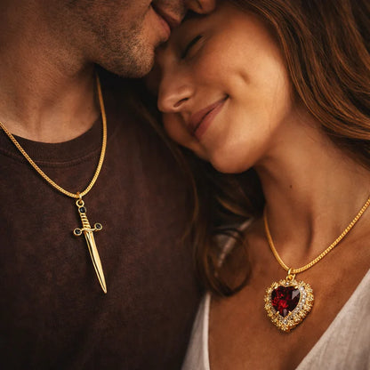 Collar Espada Corazón Pareja™ ❤️⚔️