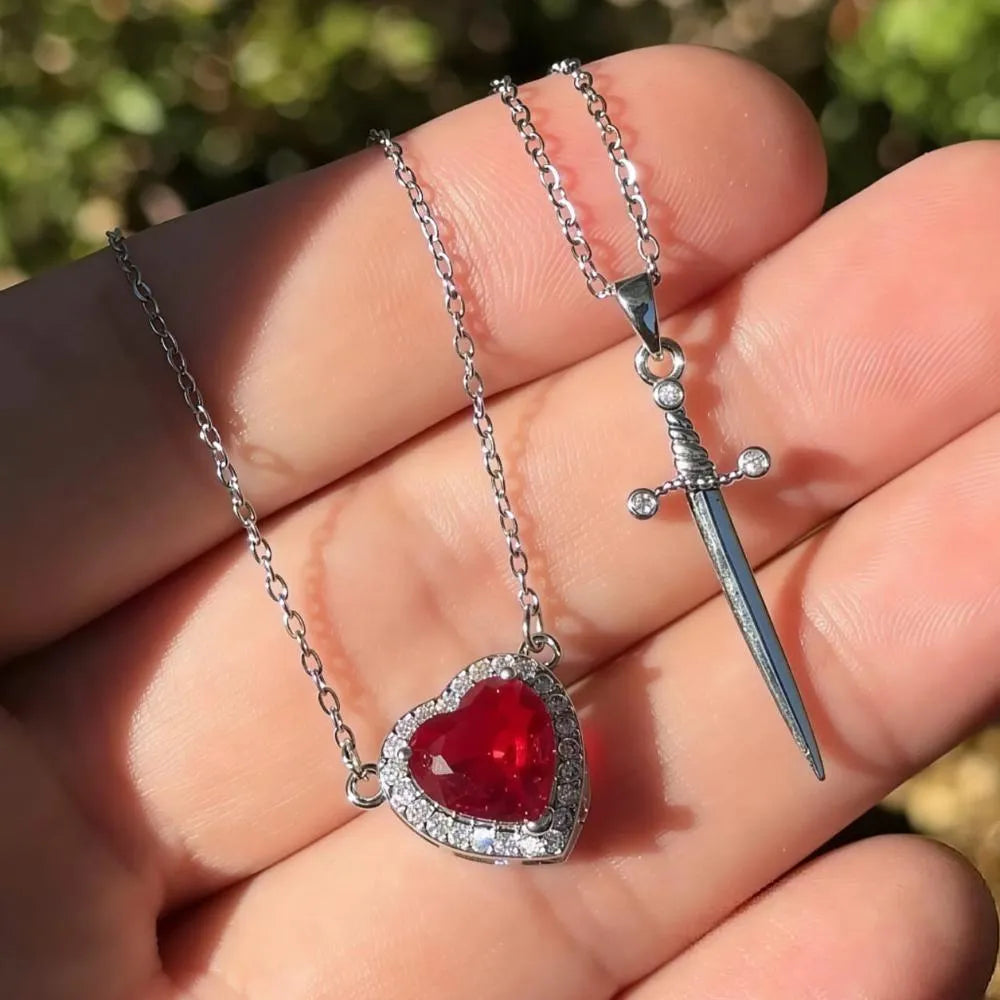 Collar Espada Corazón Pareja™ ❤️⚔️